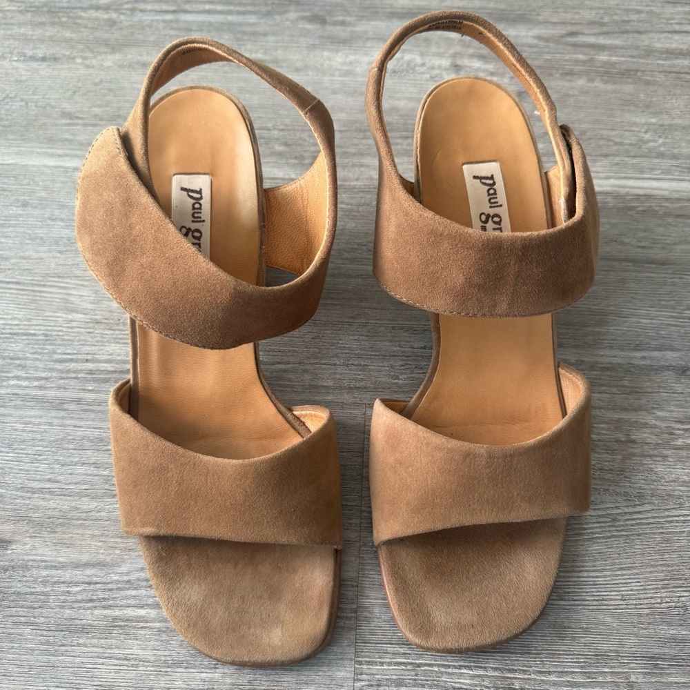 Paul Green Two Strap Block Heel Sandal 9.5